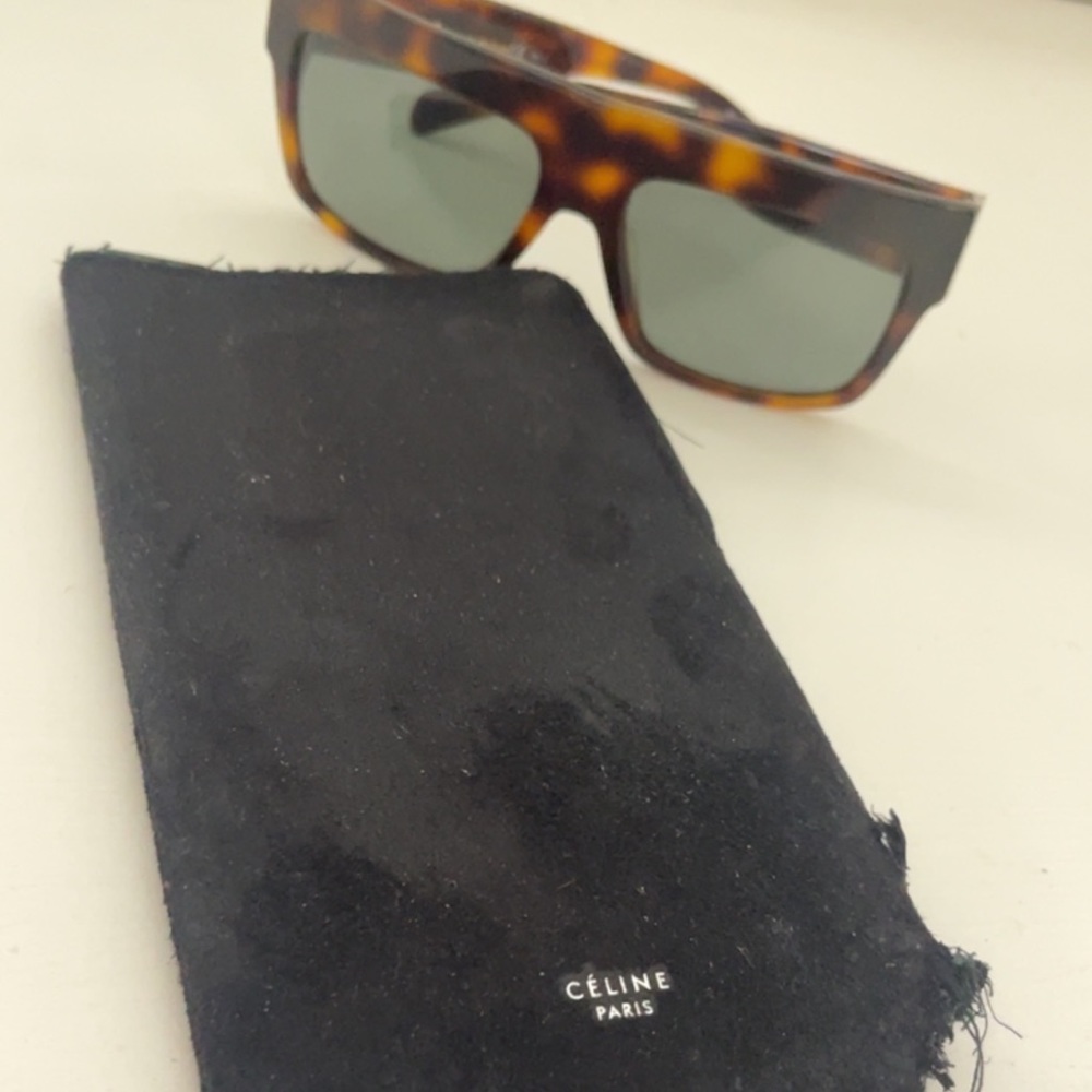 AUTHENTIC CELINE ZZ TOP SUNGLASSES IN TORTOISE SHELL - Picture 9 of 9